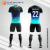 Mẫu quần áo bóng đá Sân bóng 123 màu xanh ngọc tự thiết kế V2904
