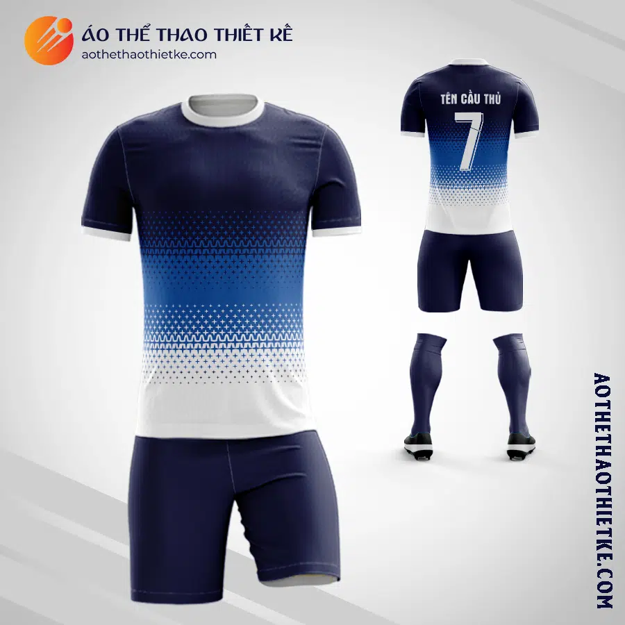 Mẫu quần áo bóng đá Sân bóng Hải Sơn màu xanh tím than thiết kế V2890