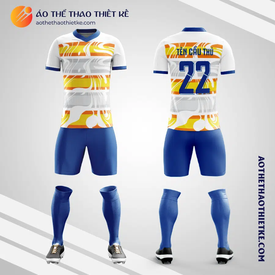 Mẫu quần áo đá banh Câu lạc bộ Bóng đá Albion 2022 màu vàng tự thiết kế V2938