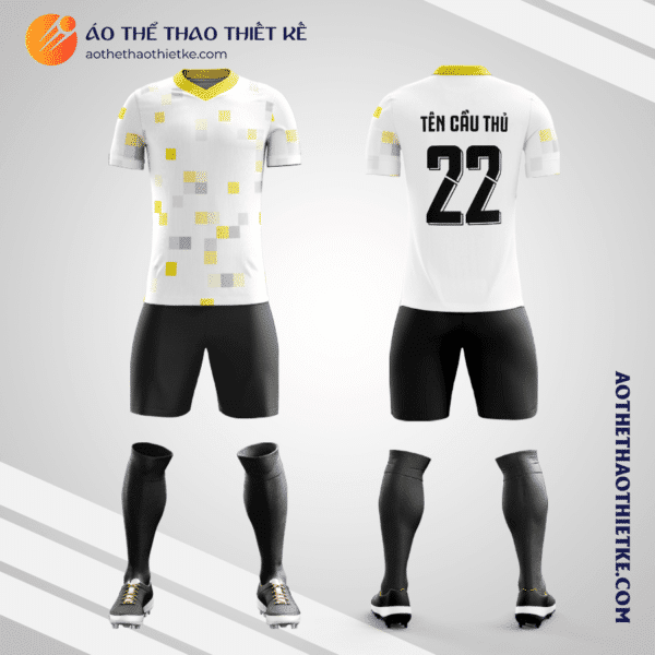 Mẫu quần áo đá banh Câu lạc bộ Bóng đá Borussia Dortmund Third 2021 màu trắng tự thiết kế V2932