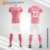 Mẫu quần áo đá banh Câu lạc bộ bóng đá Atlas 2022 màu hồng tự thiết kế V2924