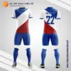 Mẫu quần áo đá banh Câu lạc bộ bóng đá PSG màu xanh dương tự thiết kế V2966