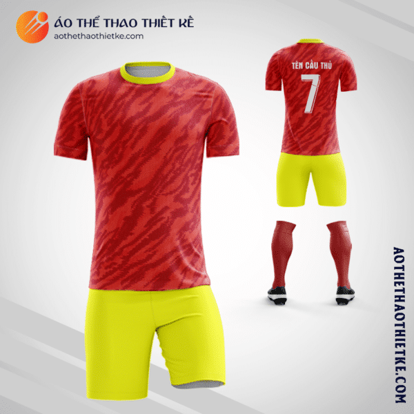 Mẫu áo bóng đá Câu lạc bộ Atlético Independiente 2021màu đỏ tự thiết kế V3119