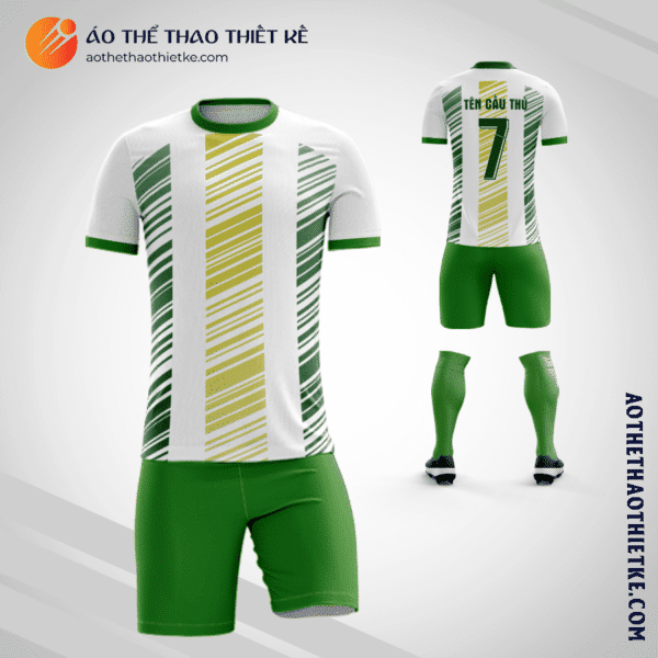 Mẫu áo bóng đá Câu lạc bộ bóng đá Defensa y Justicia 2020 sân nhà màu xanh lá cây tự thiết kế V3121