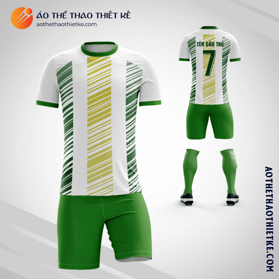 Mẫu áo bóng đá Câu lạc bộ bóng đá Defensa y Justicia 2020 sân nhà màu xanh lá cây tự thiết kế V3121