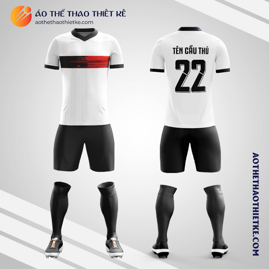Mẫu áo bóng đá Câu lạc bộ bóng đá Flamengo Alternativa 2021 màu trắng tự thiết kế V3050