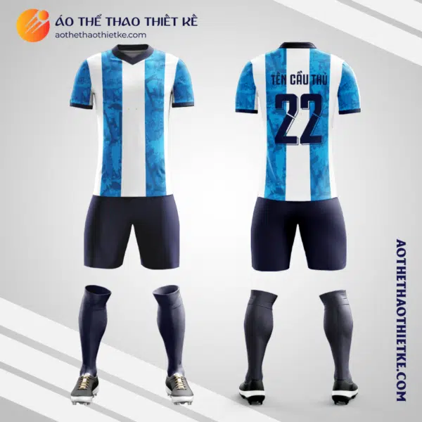 Mẫu áo bóng đá Đội tuyển Bóng đá Quốc gia Argentina 2022 màu xanh dương tự thiết kế V3049