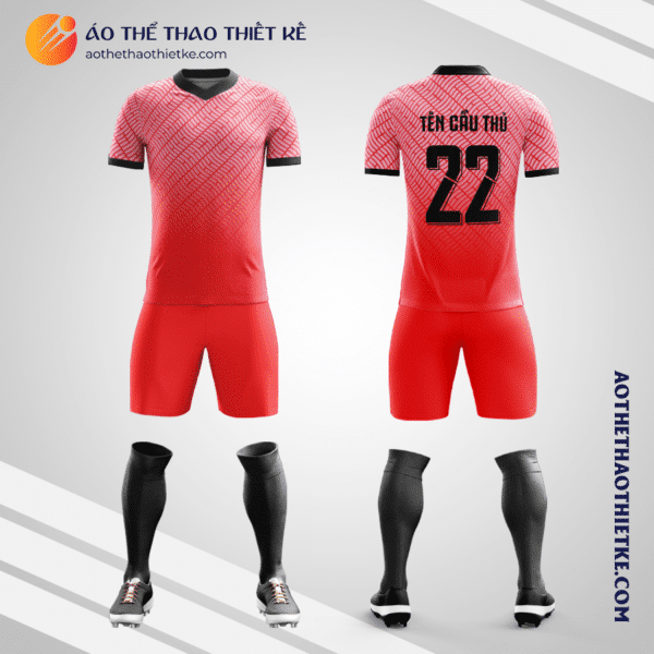 Mẫu áo bóng đá Đội tuyển bóng đá quốc gia Hàn Quốc 2020 sân nhà màu đỏ tự thiết kế V3127