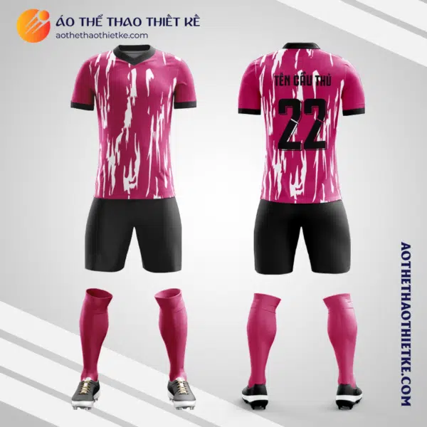Mẫu đồ đá banh Câu lạc bộ Bóng đá Juventus màu hồng tự thiết kế V3101