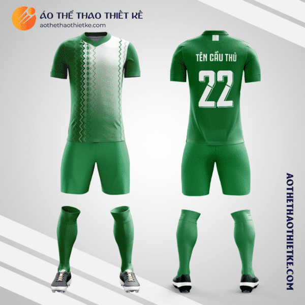 Mẫu đồ đá banh Đội tuyển bóng đá quốc gia Nigeria màu xanh lá cây tự thiết kế V3099