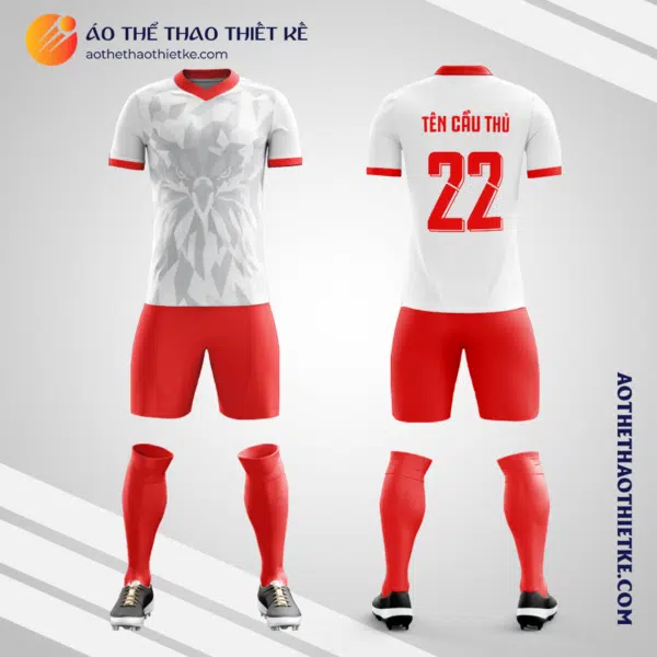 Mẫu đồ đá banh Đội tuyển bóng đá quốc gia Tunisia 2021 màu trắng tự thiết kế V3096