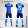 Mẫu đồng phục bóng đá học sinh Trường Phổ thông Liên cấp Hà Nội màu xanh da trời V6010