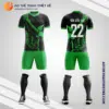 Mẫu đồng phục bóng đá học sinh Trường THPT Cao Bá Quát - Quốc Oai Hà Nội màu xanh lá cây V5863