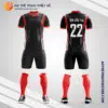 Mẫu đồng phục bóng đá học sinh Trường THPT Liên Hà Hà Nội màu đỏ V5839