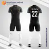 Mẫu đồng phục bóng đá học sinh Trường THPT Tây Hồ Hà Nội màu đen V5784