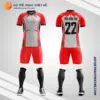 Mẫu đồng phục bóng đá sinh viên Trường Cao đẳng Công nghệ và Thương mại Hà Nội màu đỏ V5553
