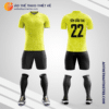 Mẫu đồng phục bóng đá sinh viên Trường Đại học Quảng Bình màu vàng V5222
