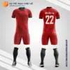Mẫu đồng phục đá bóng học sinh Trường THPT Thanh Đa TP Hồ Chí Minh màu đỏ V6081