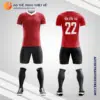 Mẫu đồng phục đá bóng sinh viên Trường Cao đẳng Đồng Khởi màu đỏ V5711