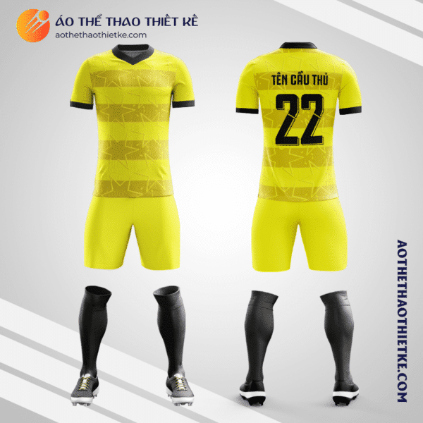 Mẫu đồng phục đội bóng học sinh Trường THPT Green City Academy Hà Nội màu vàng V5965