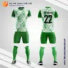 Mẫu đồng phục đội bóng học sinh Trường THPT Trí Đức Hà Nội màu xanh lá cây V5917