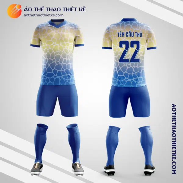 Mẫu quần áo bóng đá Câu lạc bộ Universitario de Deportes màu xanh nước biển tự thiết kế V3071