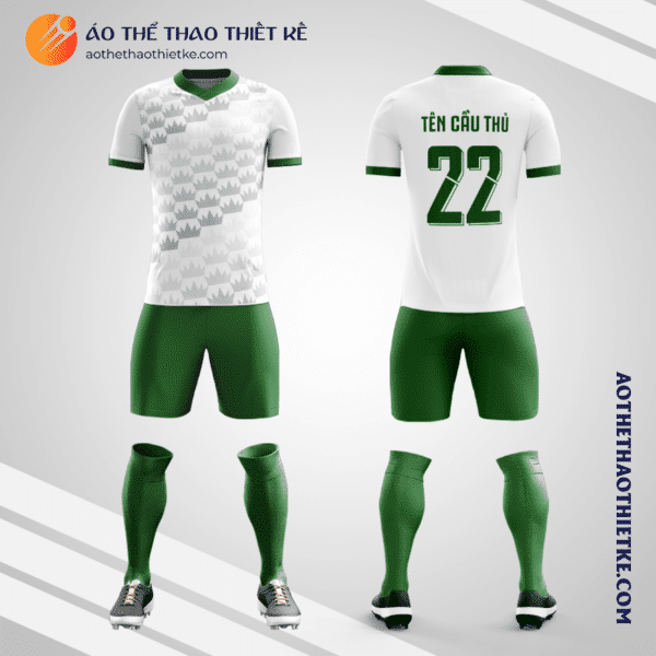 Mẫu quần áo bóng đá Câu lạc bộ bóng đá Palmeiras sân nhà 2022 màu trắng tự thiết kế V3059