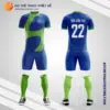Mẫu quần áo bóng đá Công ty xe hơi Hyundai màu xanh dương tự thiết kế V3112