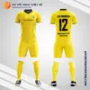 Mẫu quần áo đội bóng đá phủi Leo Arabica màu vàng V3088