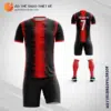 Mẫu trang phục bóng đá Câu lạc bộ Atlético River Plate màu đen đỏ tự thiết kế V3070