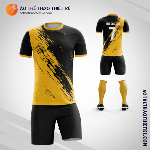 Mẫu trang phục bóng đá Cụm sân bóng ĐH Nông Lâm màu vàng tự thiết kế V3074