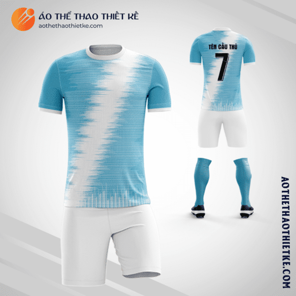 Mẫu trang phục bóng đá Sân Bóng Đá Mini Linh Xuân Thủ Đức màu xanh da trời tự thiết kế V3068
