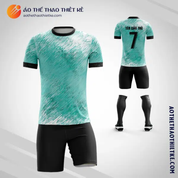 Mẫu áo bóng đá Câu lạc bộ Bóng đá Inter Miami 2022 màu xanh ngọc tự thiết kế V3171