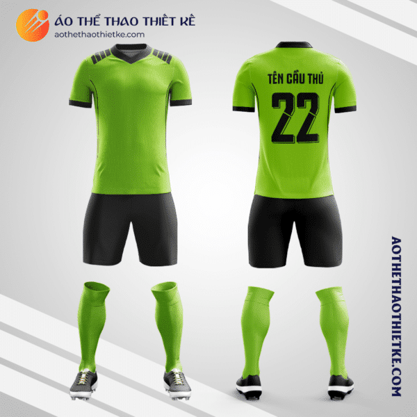 Mẫu áo bóng đá Câu lạc bộ Palestino 2020 Third Kit sân nhà màu xanh chuối tự thiết kế V3147