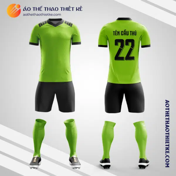 Mẫu áo bóng đá Câu lạc bộ Palestino 2020 Third Kit sân nhà màu xanh chuối tự thiết kế V3147