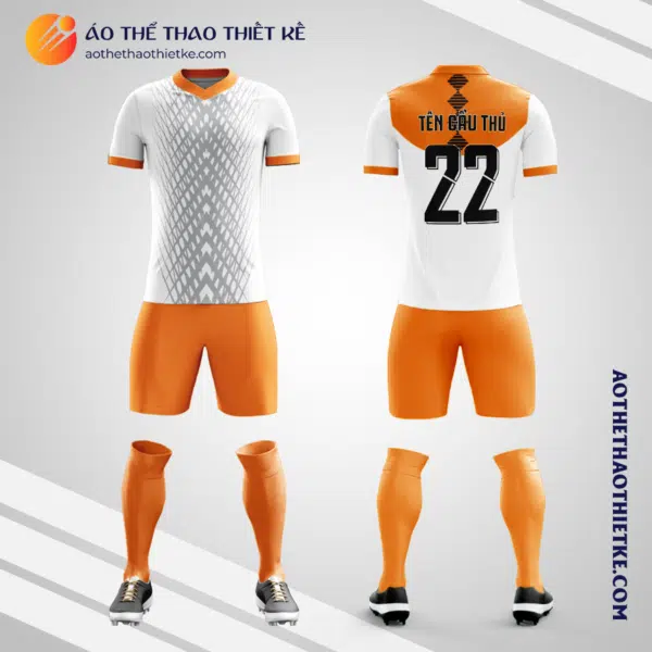 Mẫu áo bóng đá Câu lạc bộ bóng đá Valencia 2021 màu cam tự thiết kế V3141