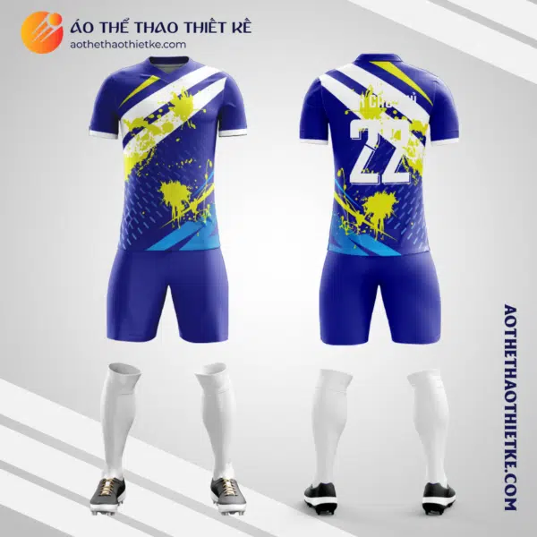 Mẫu áo đá bóng Công ty cổ phần Cao su Đắk Lắk V6745