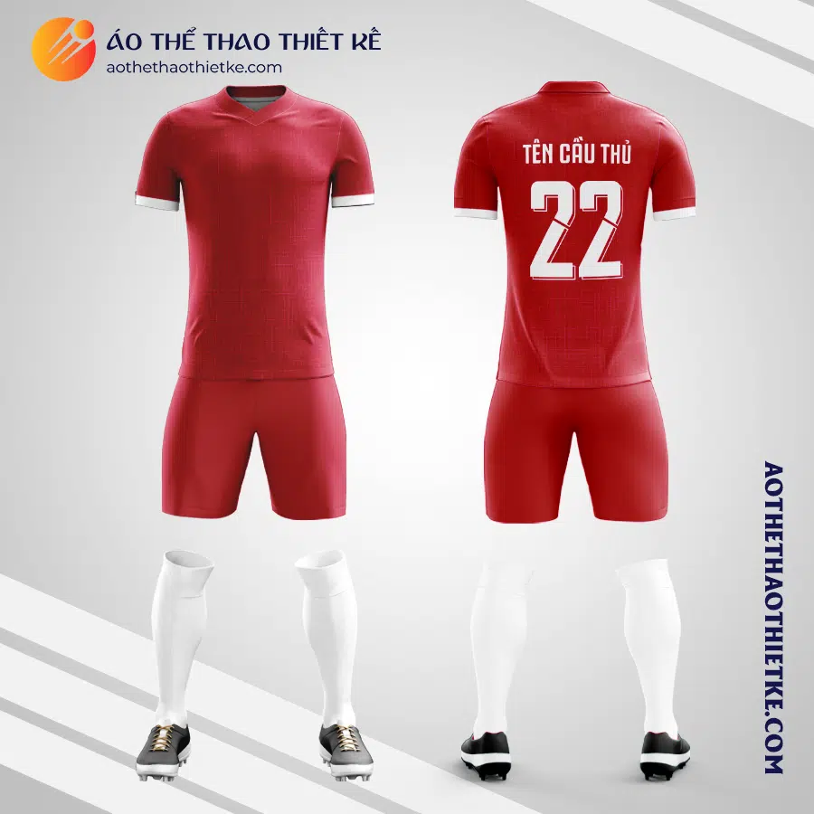 Mẫu áo đá bóng Công ty cổ phần Đầu tư-Sản xuất và Thương mại Việt Nam V6609