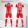 Mẫu đồng phục đá bóng học sinh Trường THCS & THPT Đăng Khoa TP Hồ Chí Minh màu đỏ V6144