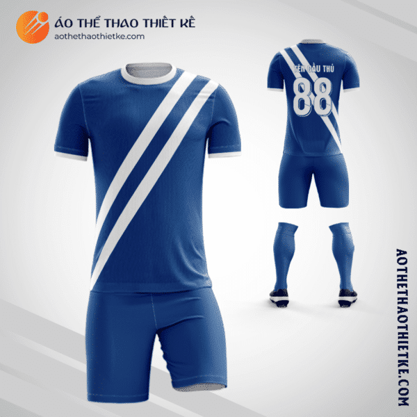Mẫu quần áo bóng đá Đội tuyển bóng đá quốc gia Guatemala màu xanh dương tự thiết kế V3139