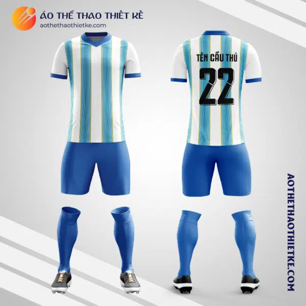 Mẫu quần áo đá banh Câu lạc bộ Bóng đá Deportes Magallanes sân nhà 2022 màu xanh dương tự thiết kế V3159