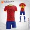 Mẫu quần áo đá banh Câu lạc bộ Unión Española 2020 sân nhà màu đỏ tự thiết kế V3158