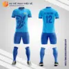Mẫu quần áo đội bóng đá phủi Táo Đen màu xanh da trời V3169