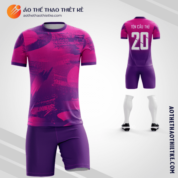 Mẫu quần áo bóng đá Câu lạc bộ PSG 2023 màu tím tự thiết kế V3175
