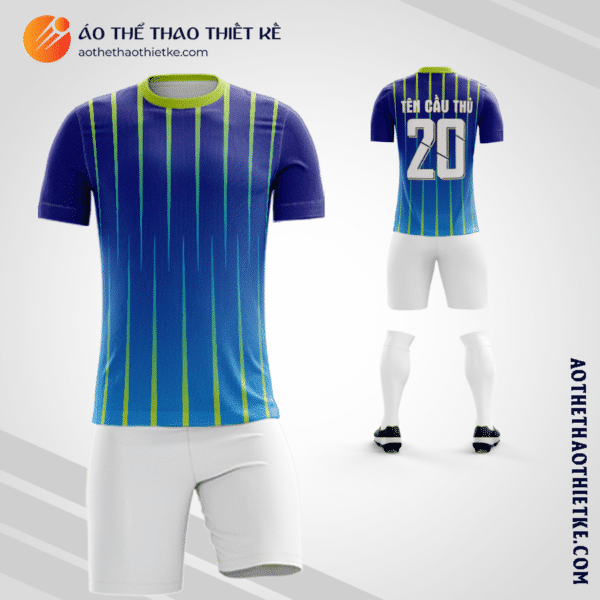 Mẫu áo bóng đá Công ty Cổ phần Văn hóa Phương Nam màu xanh dương V7671
