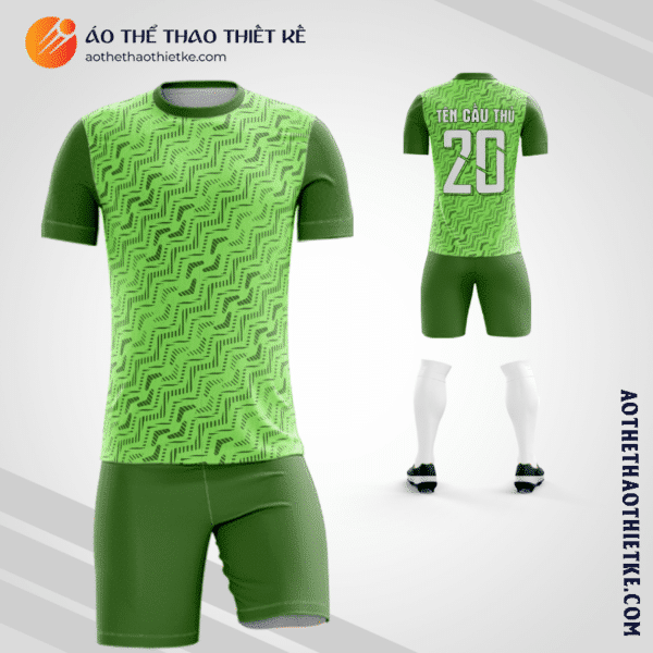 Mẫu áo bóng đá Công ty TNHH Sản xuất cân Nhơn Hòa màu xanh lá V7511
