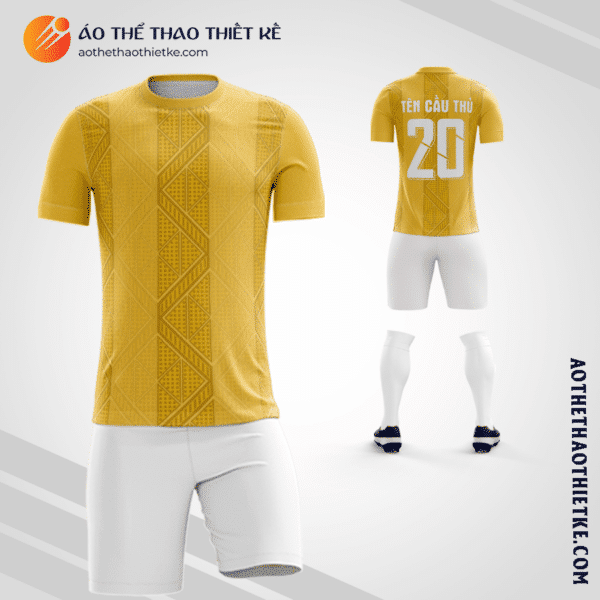 Mẫu áo bóng đá Công ty cổ phần May Nam Định màu vàng V7519