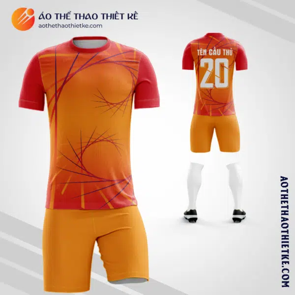 Mẫu đồ đá bóng Công ty cổ phần Muối Ninh Thuận màu cam V7518