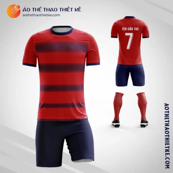 Mẫu quần áo Câu lạc bộ bóng đá Dallas sân nhà 2023 màu đỏ V3208