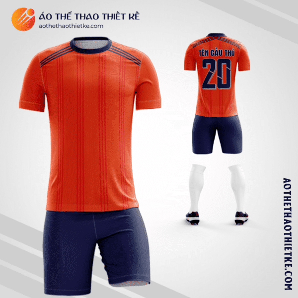 Mẫu quần áo bóng đá Công ty Cổ phần Sản xuất và Thương mại Nam Hoa màu cam V7514